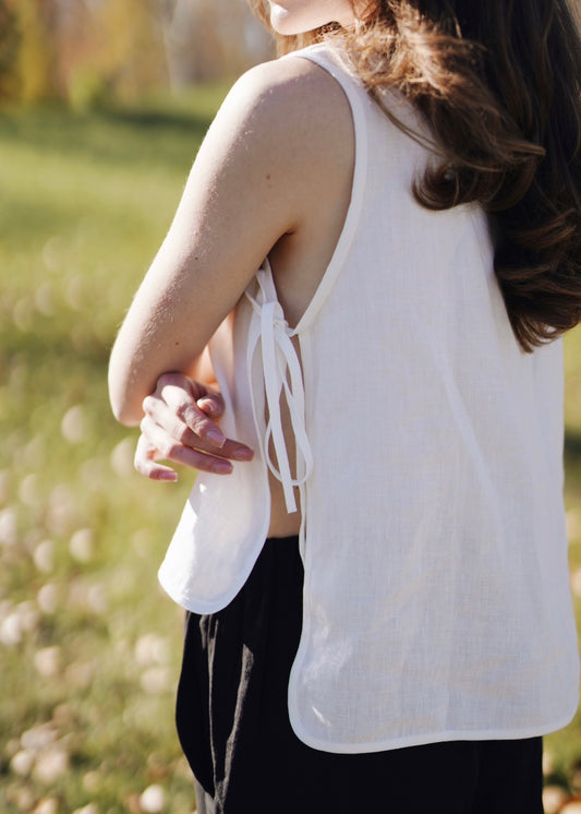 Breezy Linen Vest