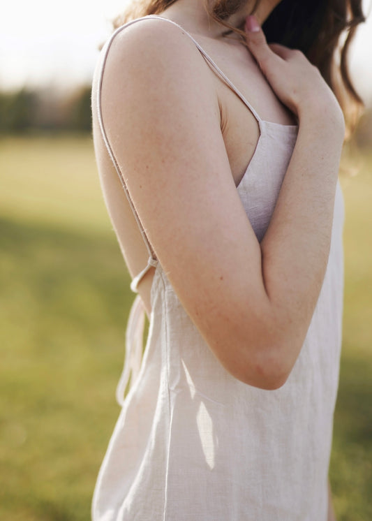 Intimate Linen Slip Dress